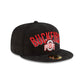 Ohio State Buckeyes Black Corduroy 59FIFTY Fitted Hat