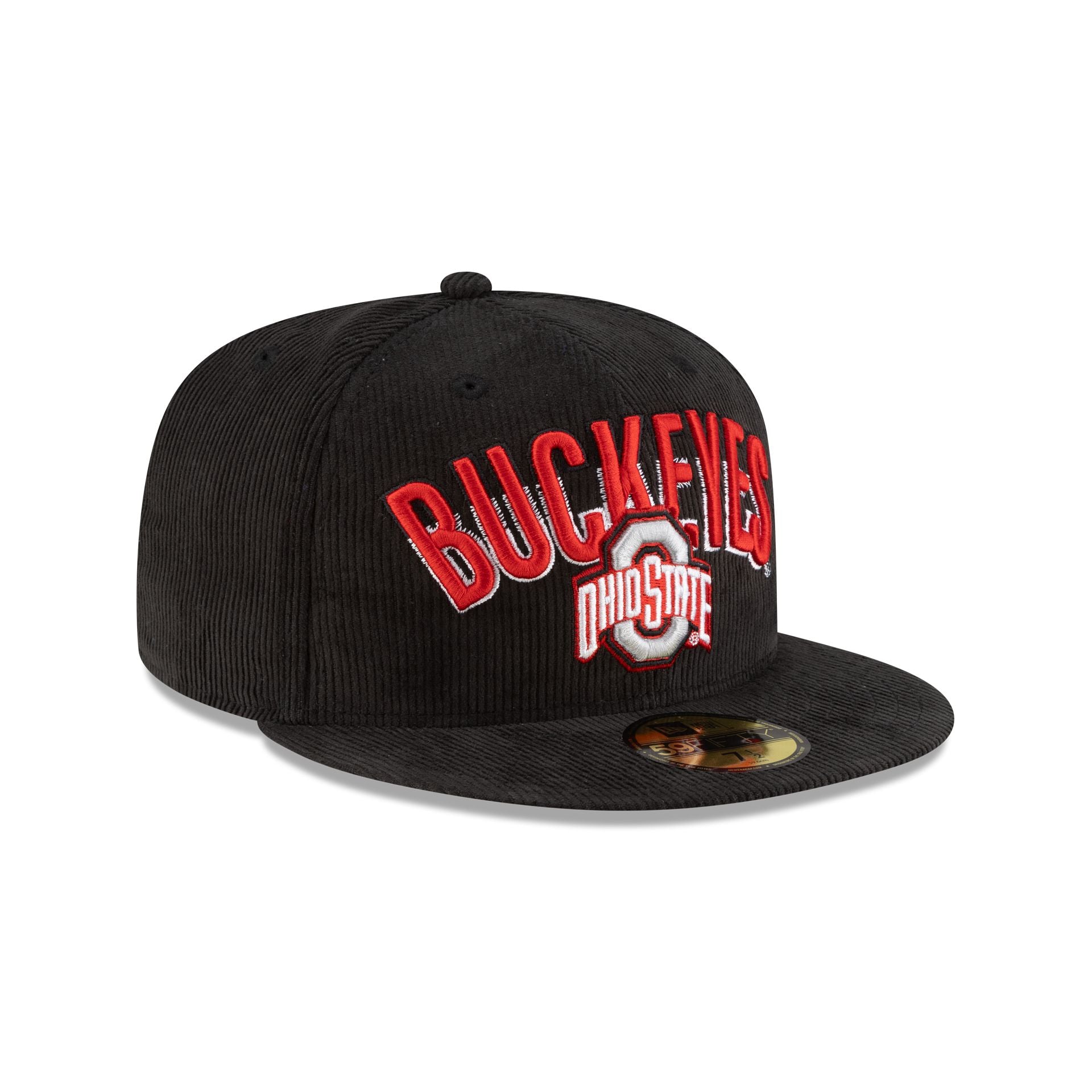 Ohio State Buckeyes Black Corduroy 59FIFTY Fitted Hat