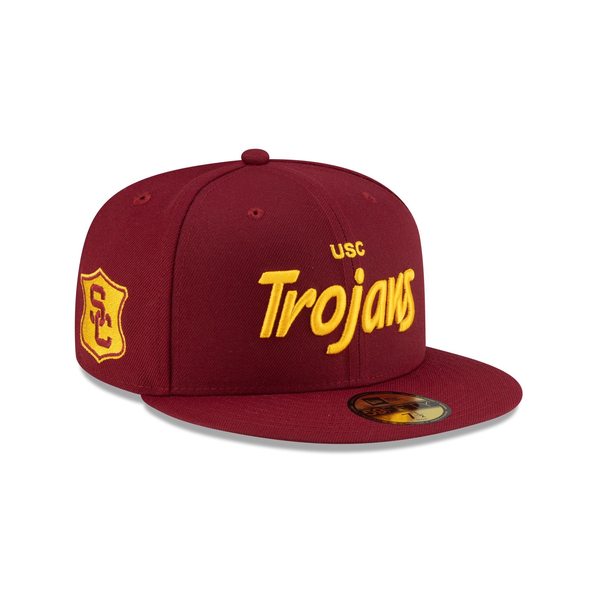 USC Trojans Team Text 59FIFTY Fitted Hat