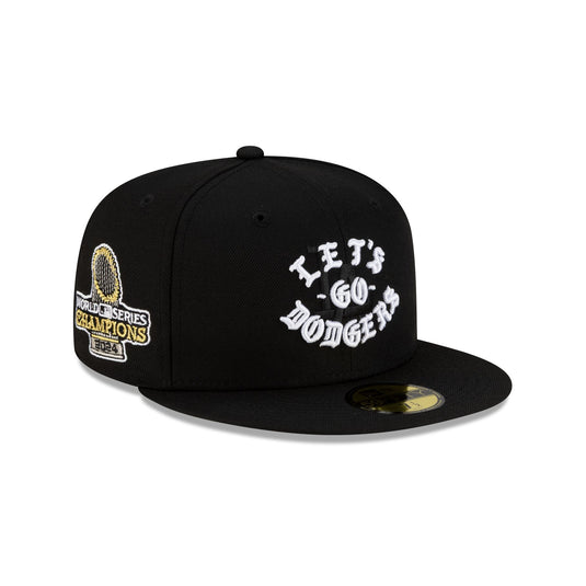 Born x Raised x Los Angeles Dodgers Let's Go World Series Black 59FIFTY Fitted Hat - New Era Cap