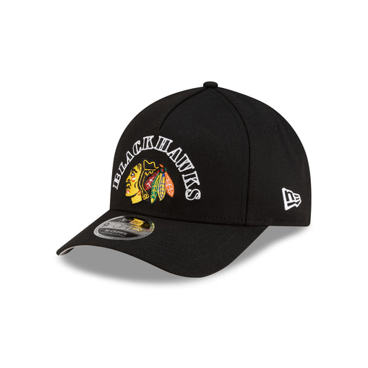 Chicago Blackhawks Retro Arch 9FORTY M-Crown A-Frame Snapback Hat - New Era Cap