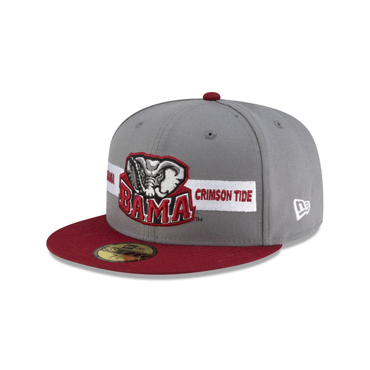 Alabama Crimson Tide Gray Cardinal 59FIFTY Fitted Hat - New Era Cap