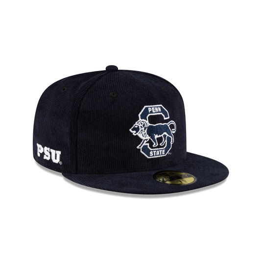 Penn State Nittany Lions Navy Corduroy College Vault 59FIFTY Fitted Hat - New Era Cap