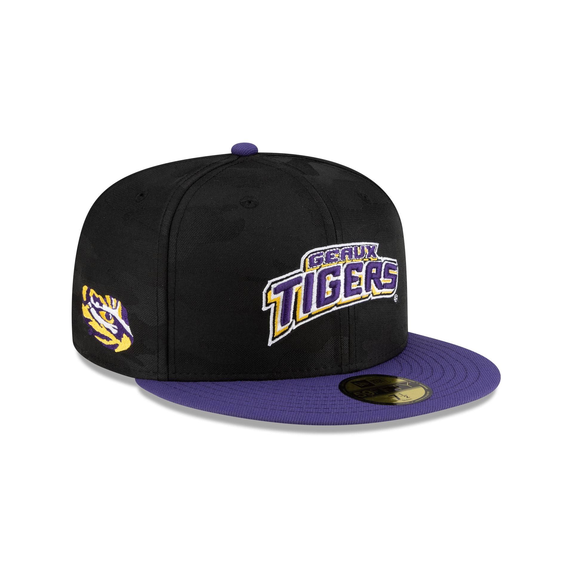 LSU Tigers Black Camo 59FIFTY Fitted Hat – New Era Cap