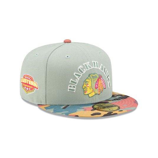 Chicago Blackhawks Retro Everest Camo 59FIFTY Fitted Hat - New Era Cap