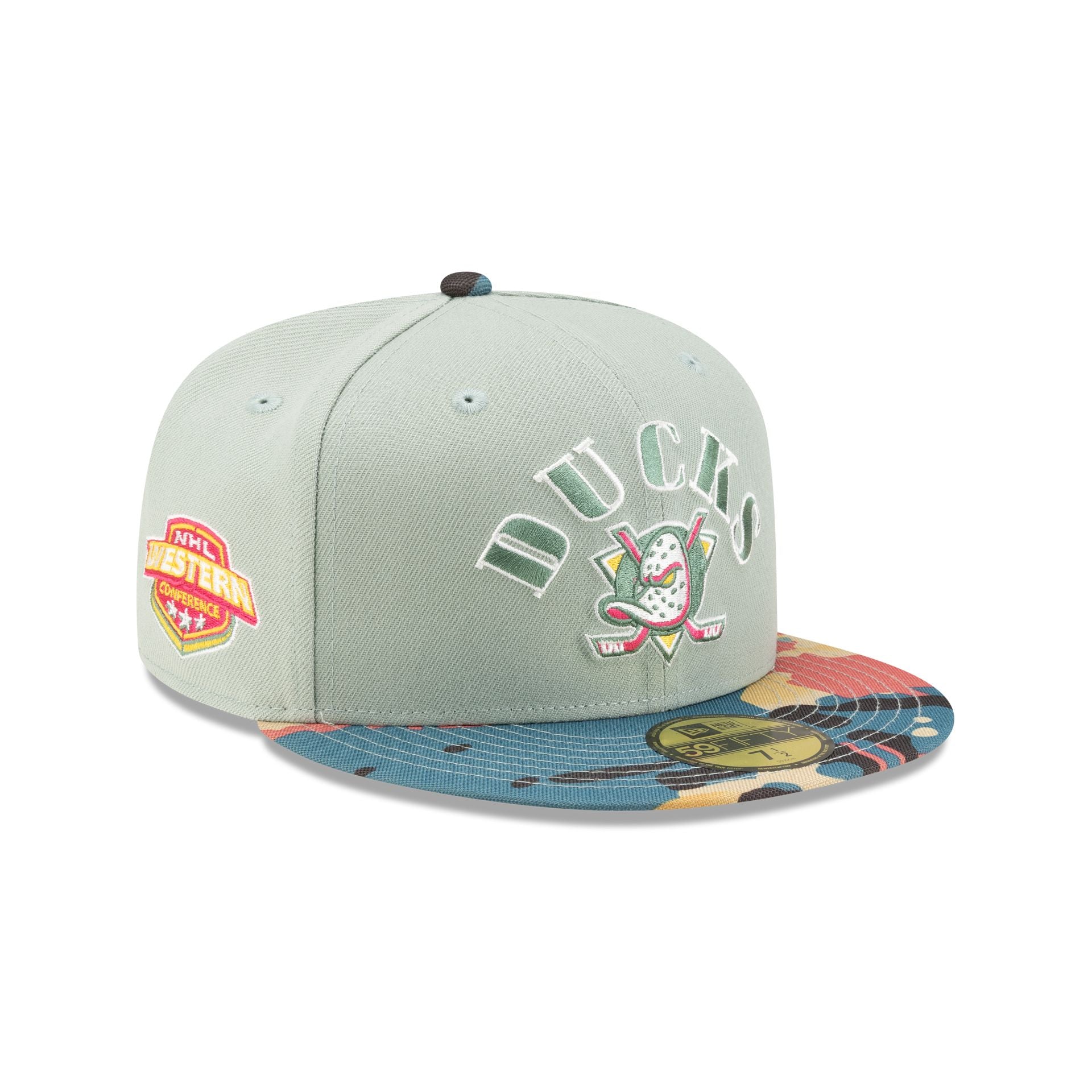 Anaheim Ducks Retro Everest Camo 59FIFTY Fitted Hat