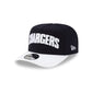Los Angeles Chargers Wordmark Navy 9FIFTY A-Frame Snapback Hat
