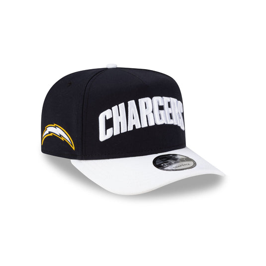 Los Angeles Chargers Wordmark Navy 9FIFTY A-Frame Snapback Hat - New Era Cap