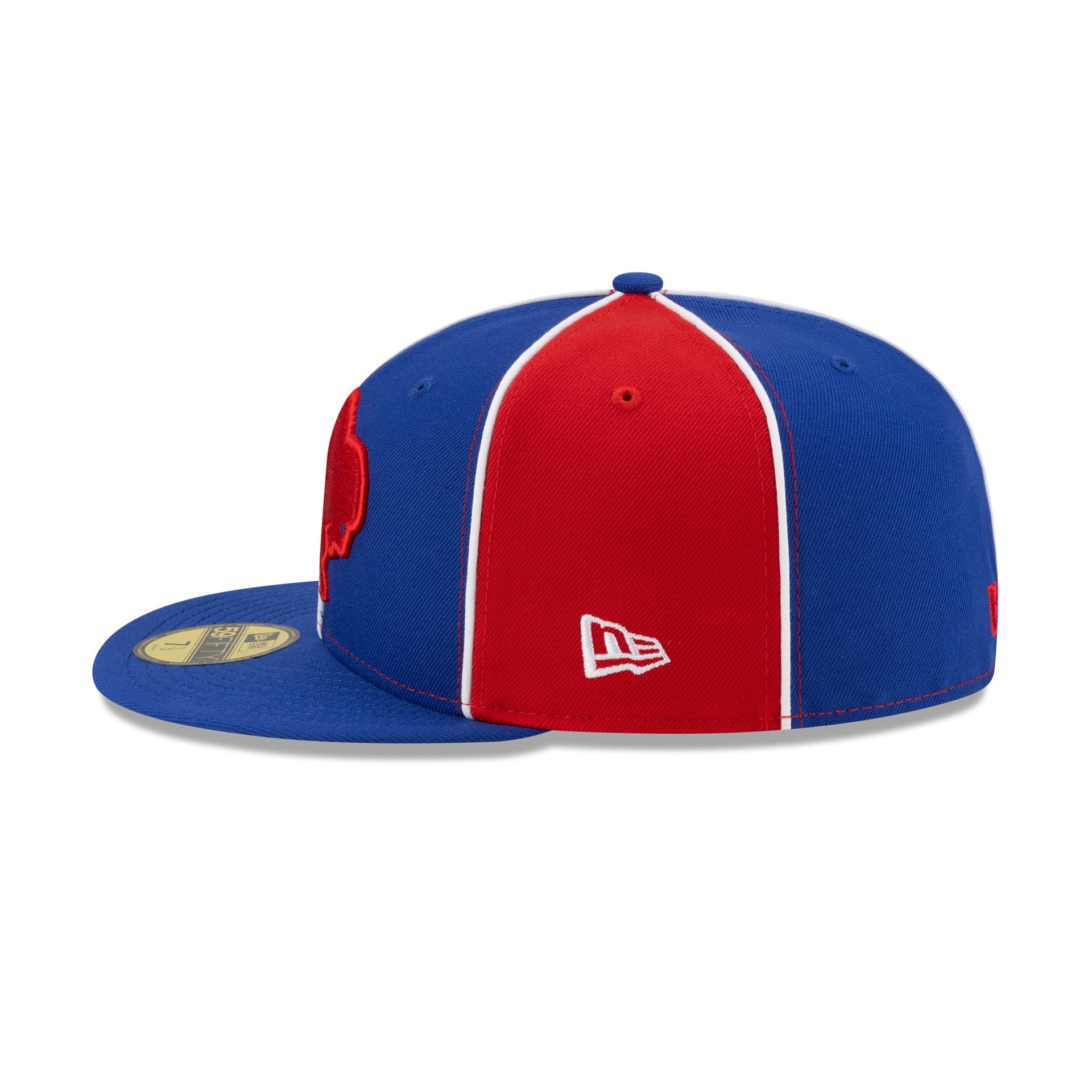 Buffalo Bills Two-Tone Pinwheel 59FIFTY Fitted Hat