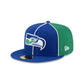 Seattle Seahawks Two-Tone Pinwheel 59FIFTY Fitted Hat