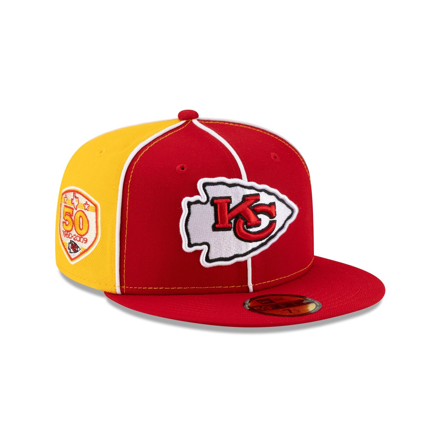 Kansas City Chiefs Two-Tone Pinwheel 59FIFTY Fitted Hat
