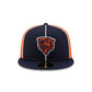Chicago Bears Two-Tone Pinwheel 59FIFTY Fitted Hat
