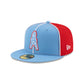 Oilers Two-Tone Pinwheel 59FIFTY Fitted Hat
