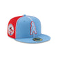 Oilers Two-Tone Pinwheel 59FIFTY Fitted Hat