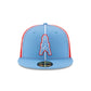 Oilers Two-Tone Pinwheel 59FIFTY Fitted Hat