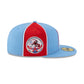 Oilers Two-Tone Pinwheel 59FIFTY Fitted Hat