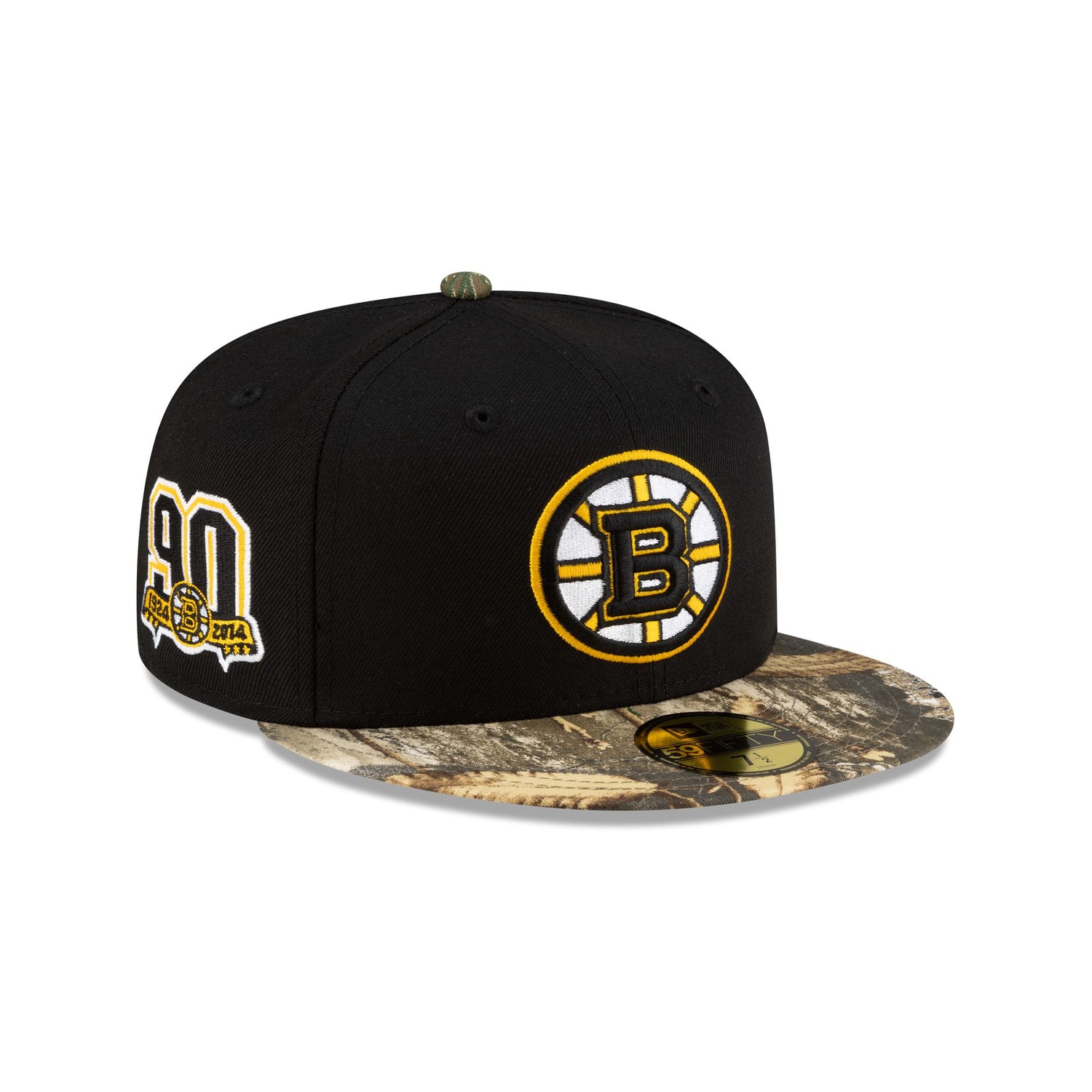Boston Bruins Realtree Visor 59FIFTY Fitted Hat