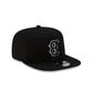 Boston Red Sox Upside Down Logo Black 9FIFTY A-Frame Snapback Hat
