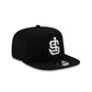San Francisco Giants Upside Down Logo Black 9FIFTY A-Frame Snapback Hat