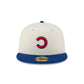 Chicago Cubs Upside Down Logo Chrome 59FIFTY Fitted Hat