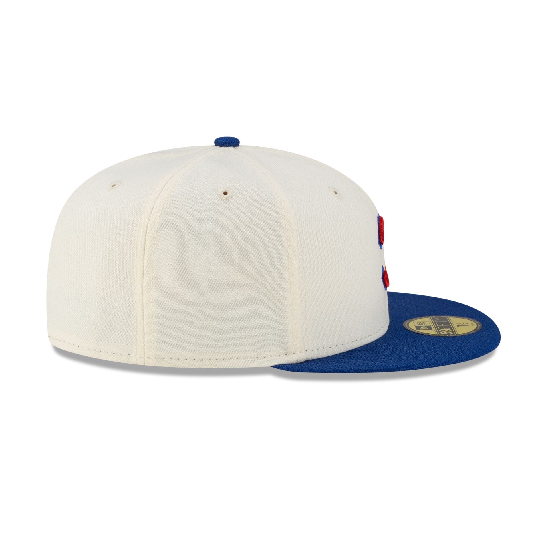 Chicago Cubs Upside Down Logo Chrome 59FIFTY Fitted Hat