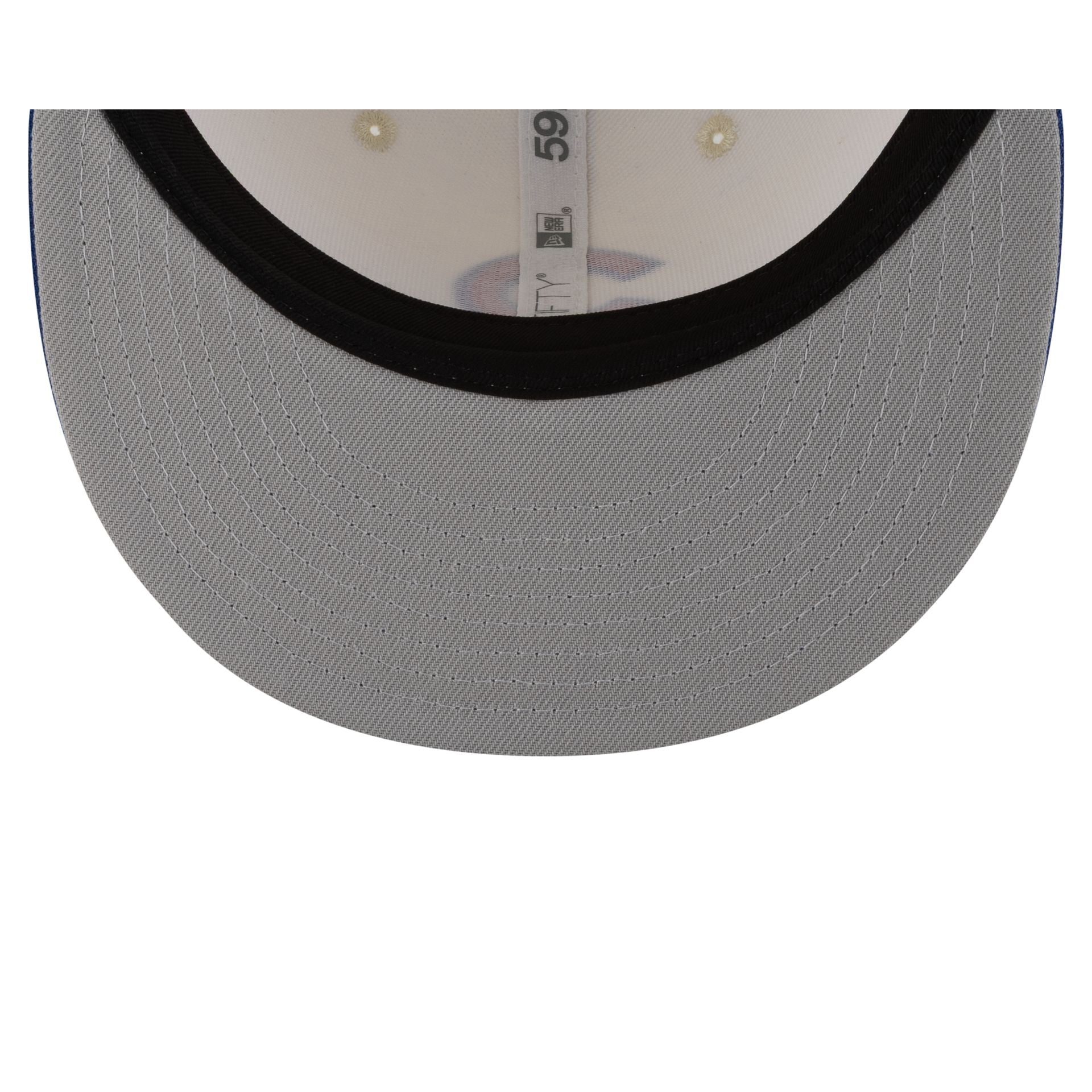Chicago Cubs Upside Down Logo Chrome 59FIFTY Fitted Hat