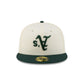 Athletics Upside Down Logo Chrome 59FIFTY Fitted Hat