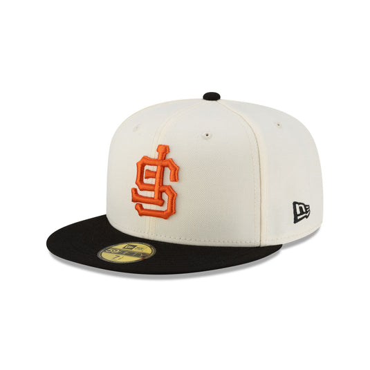 San Francisco Giants Upside Down Logo Chrome 59FIFTY Fitted Hat - New Era Cap