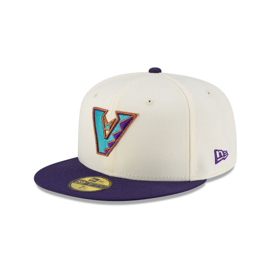 Arizona Diamondbacks Upside Down Logo Chrome 59FIFTY Fitted Hat - New Era Cap