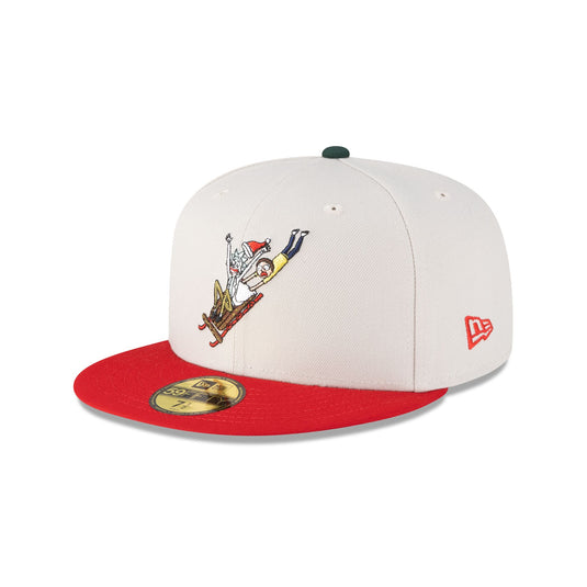 Rick and Morty Rickmas Stone Red Sled 59FIFTY Fitted Hat - New Era Cap