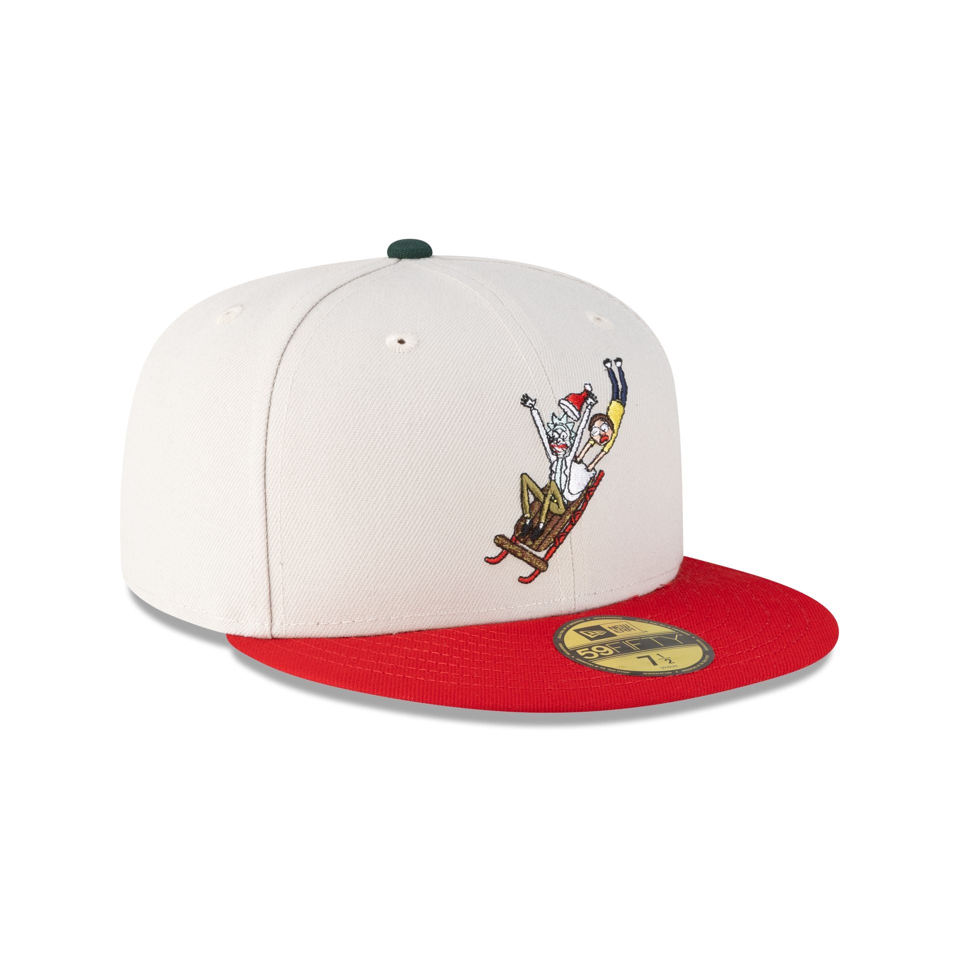 Rick and Morty Rickmas Stone Red Sled 59FIFTY Fitted Hat