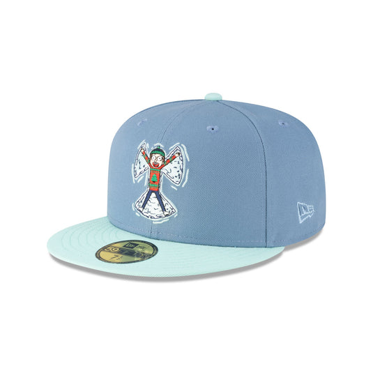 Rick and Morty Rickmas Morty Snow Angel 59FIFTY Fitted Hat - New Era Cap