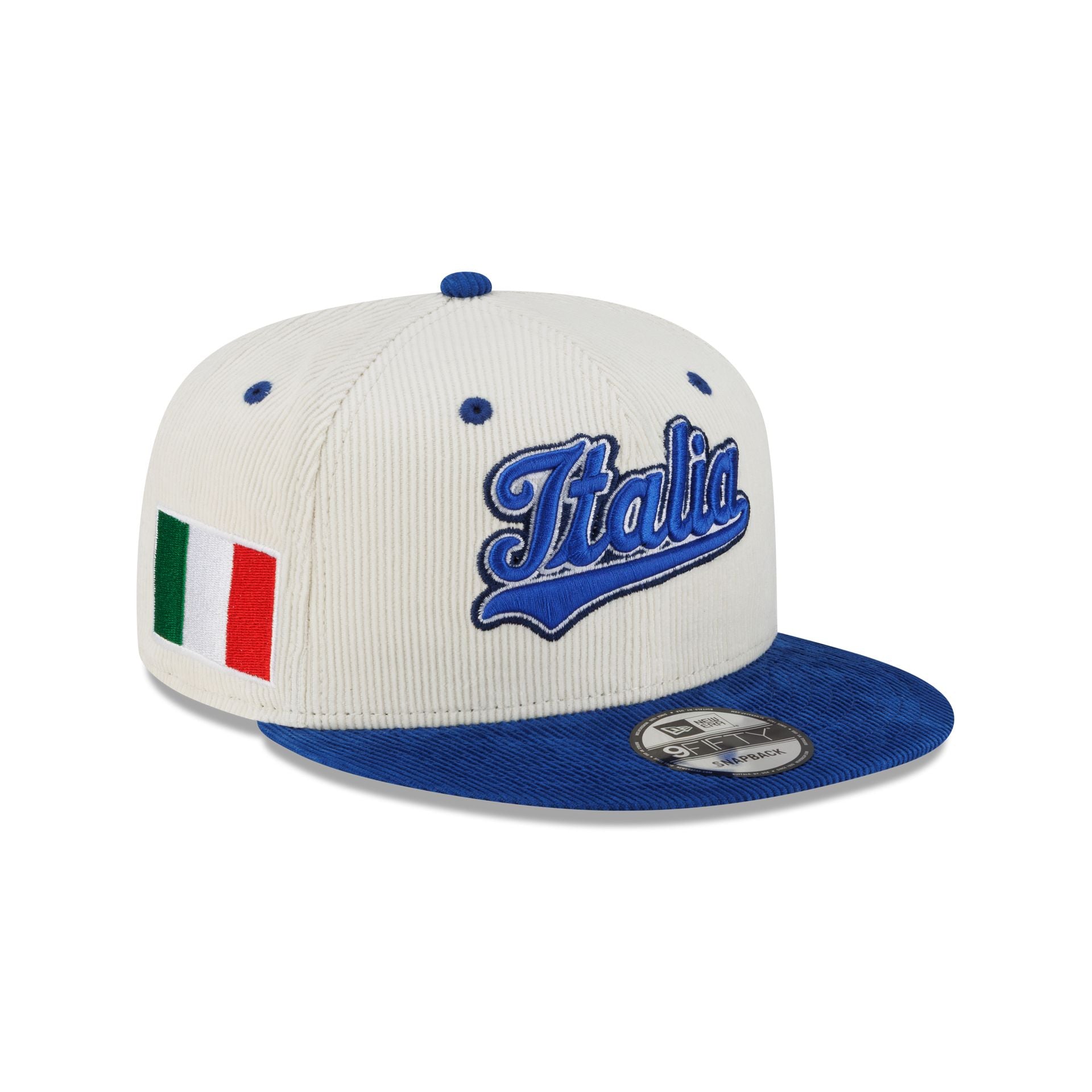 Trade Winds Italy Italian Flag Blue Cotton Adjustable Baseball Cap - Unisex Embroidered Hat