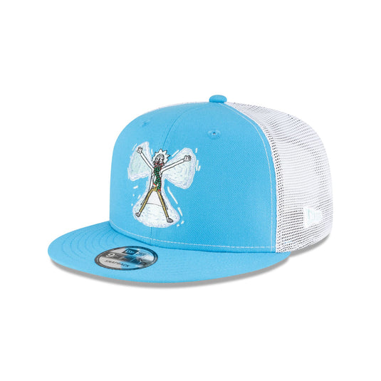 Rick and Morty Rickmas Rick Snow Angel 9FIFTY Trucker Hat - New Era Cap