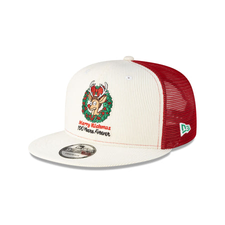 Rick and Morty Merry Rickmas Chrome Corduroy 9FIFTY Trucker Hat