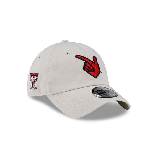 Texas Tech Red Raiders Hand Signs Stone Casual Classic Adjustable Hat - New Era Cap