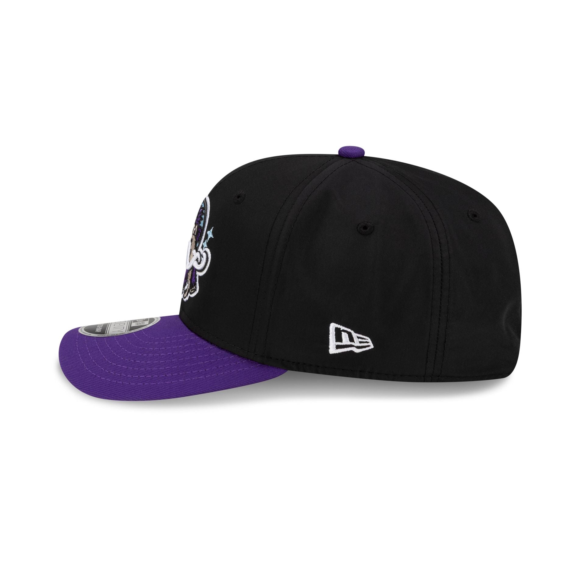 Erie Moon Mammoths Black 9SEVENTY Stretch-Snap Hat – New Era Cap
