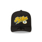 Born x Raised x Green Bay Packers Script Black 9FIFTY A-Frame Snapback Hat