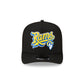 Born x Raised x Los Angeles Rams Script Black 9FIFTY A-Frame Snapback Hat