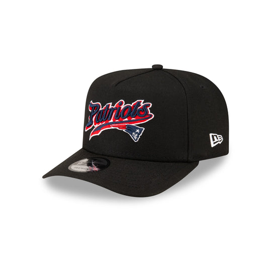 Born x Raised x New England Patriots Script Black 9FIFTY A-Frame Snapback Hat - New Era Cap