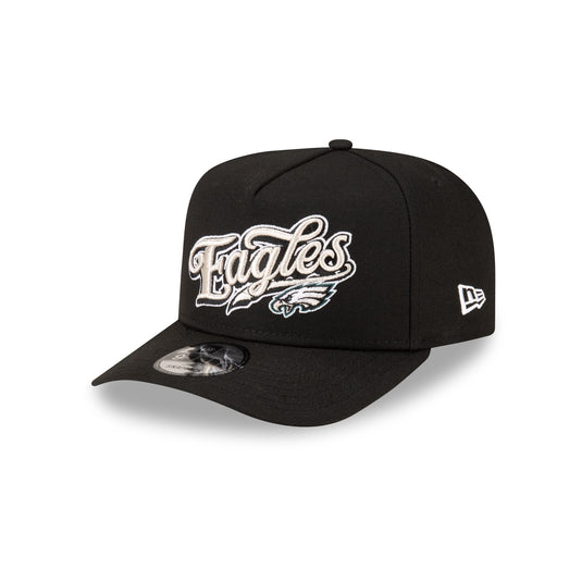 Born x Raised x Philadelphia Eagles Script Black 9FIFTY A-Frame Snapback Hat - New Era Cap