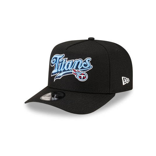 Born x Raised x Tennessee Titans Script Black 9FIFTY A-Frame Snapback Hat - New Era Cap