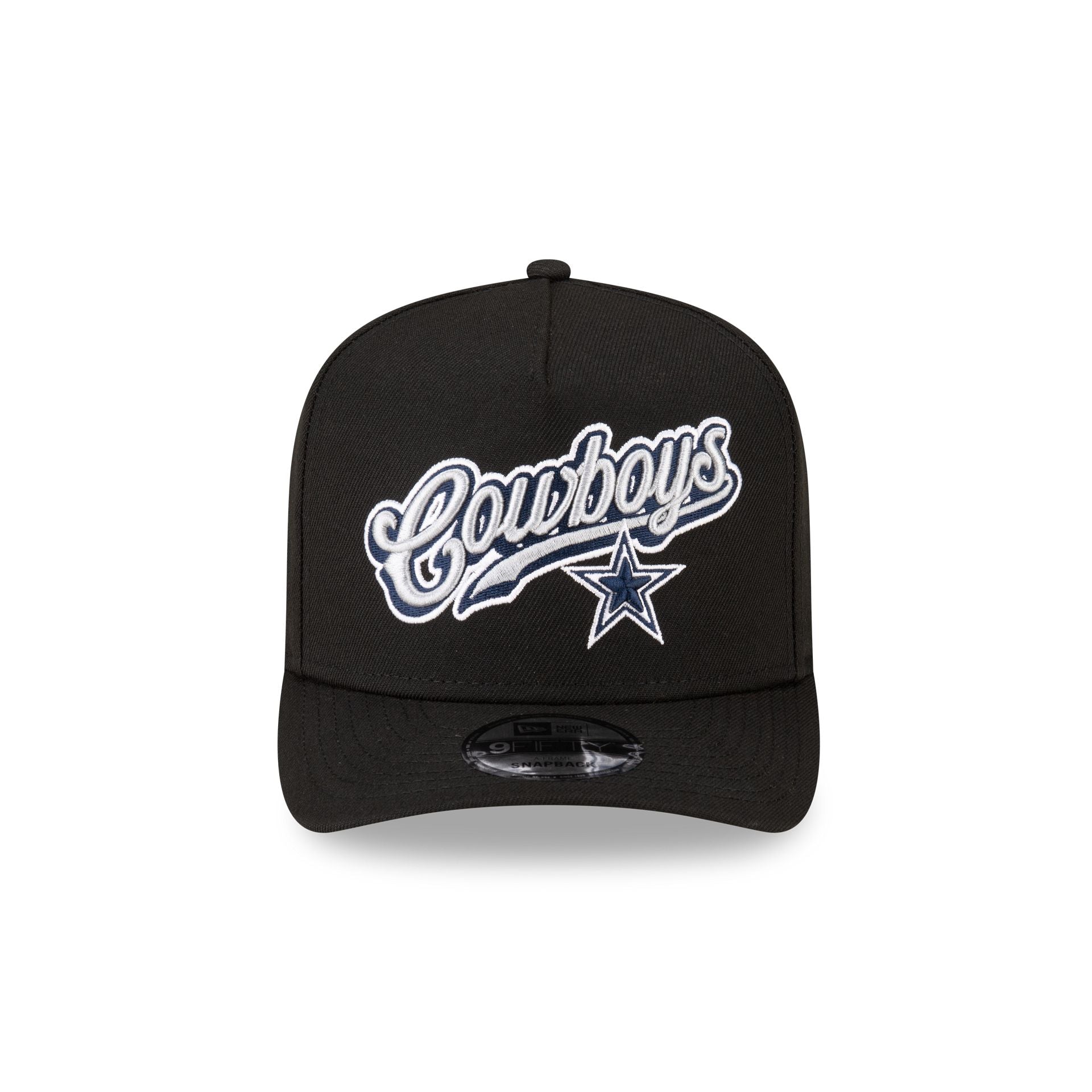 Born x Raised x Dallas Cowboys Script Black 9FIFTY A-Frame Snapback Hat