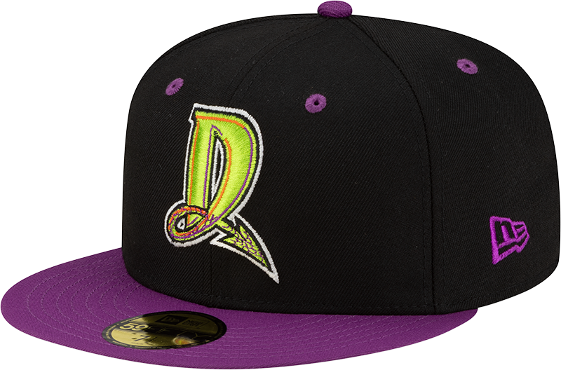 Dayton Dragons Halloween Purple 59FIFTY Fitted Hat