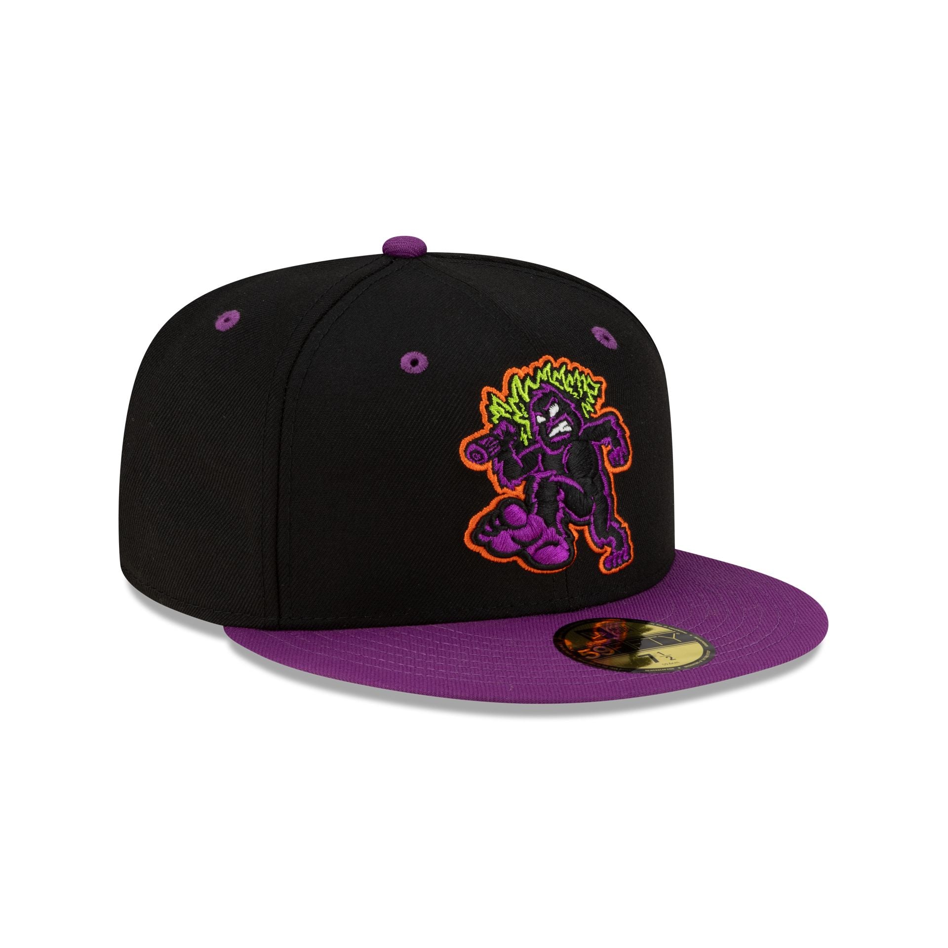 Eugene Emeralds Halloween Purple 59FIFTY Fitted Hat