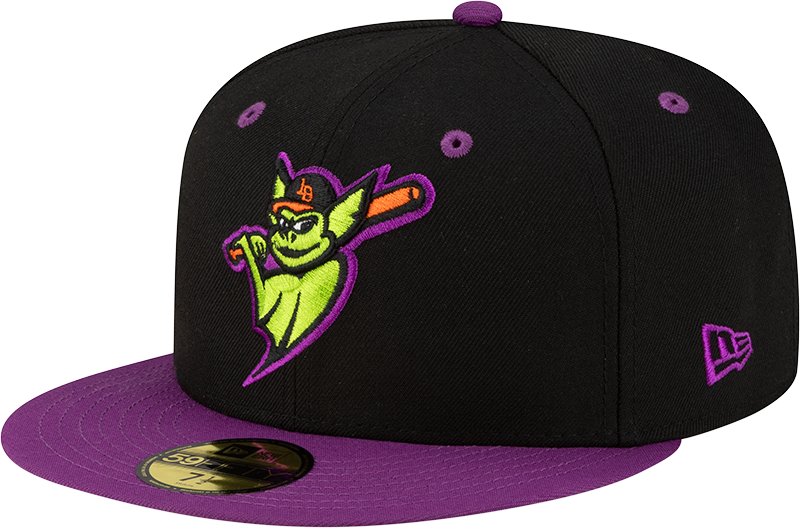 Louisville Bats Halloween Purple 59FIFTY Fitted Hat