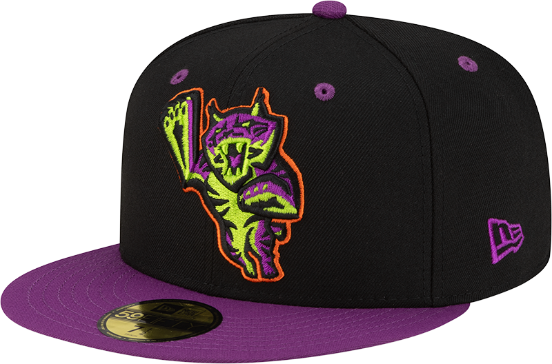 Lynchburg Hillcats Halloween Purple 59FIFTY Fitted Hat