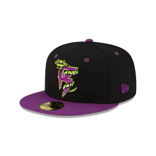 Wisconsin Timber Rattlers Halloween Purple 59FIFTY Fitted Hat - New Era Cap