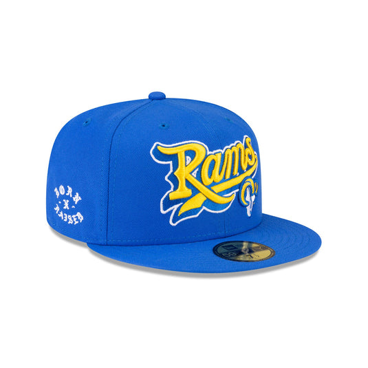 Born x Raised x Los Angeles Rams Script 59FIFTY Fitted Hat - New Era Cap