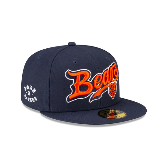 Born x Raised x Chicago Bears Script 59FIFTY Fitted Hat - New Era Cap